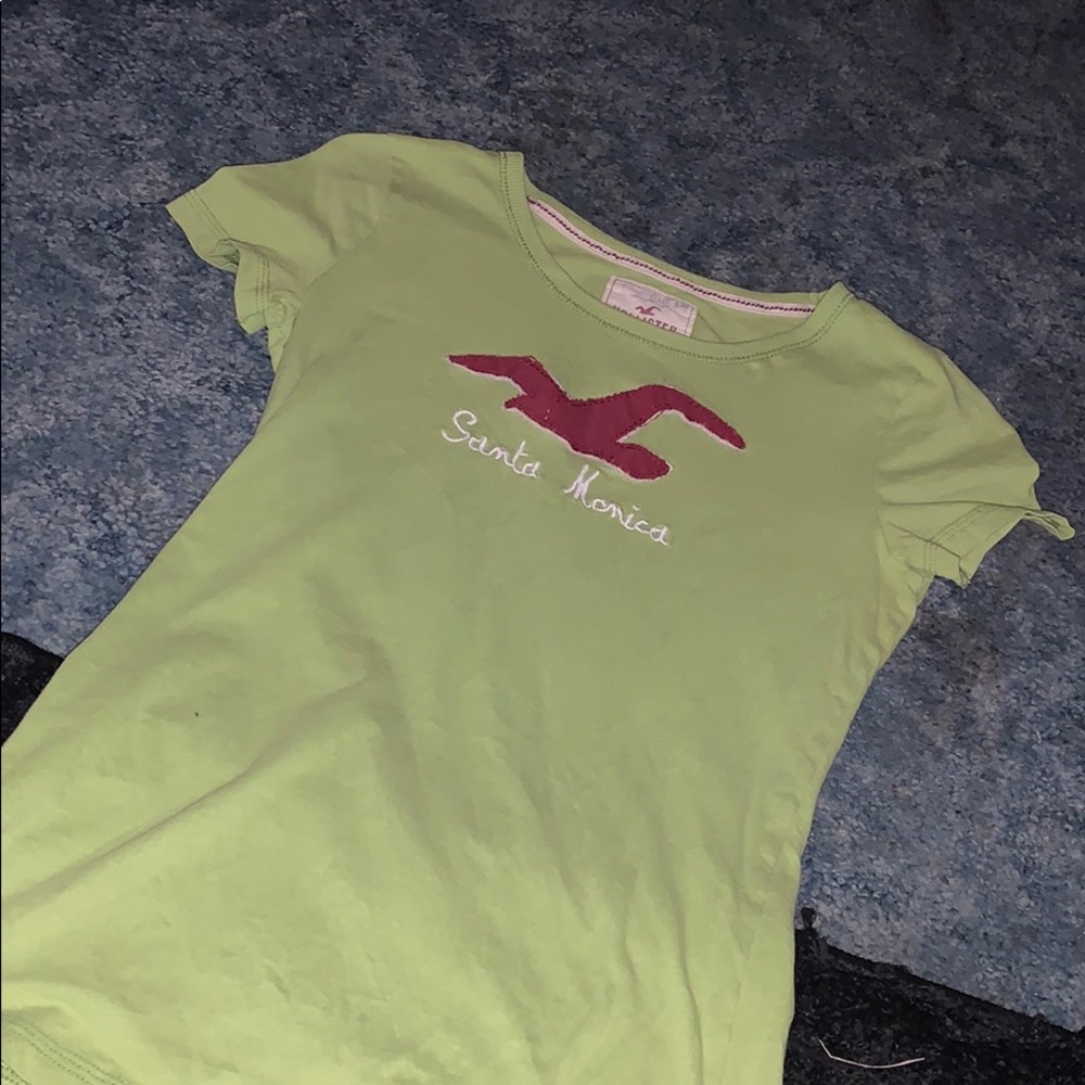 Hollister Green Tee/ Santa Monica